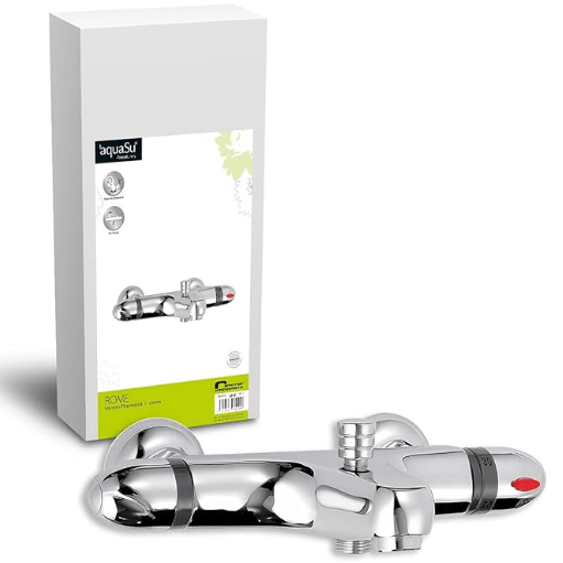 Aqua-Su "Rome" Thermostat-Wannenarmatur (chrom) - WEIM24