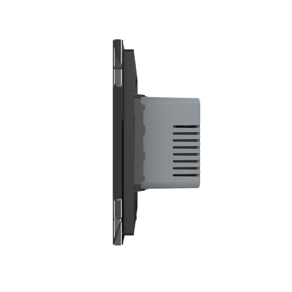 Raumthermostat für Fußbodenheizung m. ext. Sensor in schwarz
