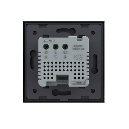 Raumthermostat für Fußbodenheizung m. ext. Sensor in schwarz