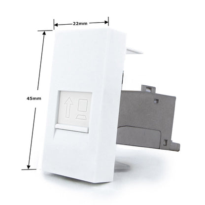 Livolo weißes CAT7 RJ45 LAN-Modul als Enddose