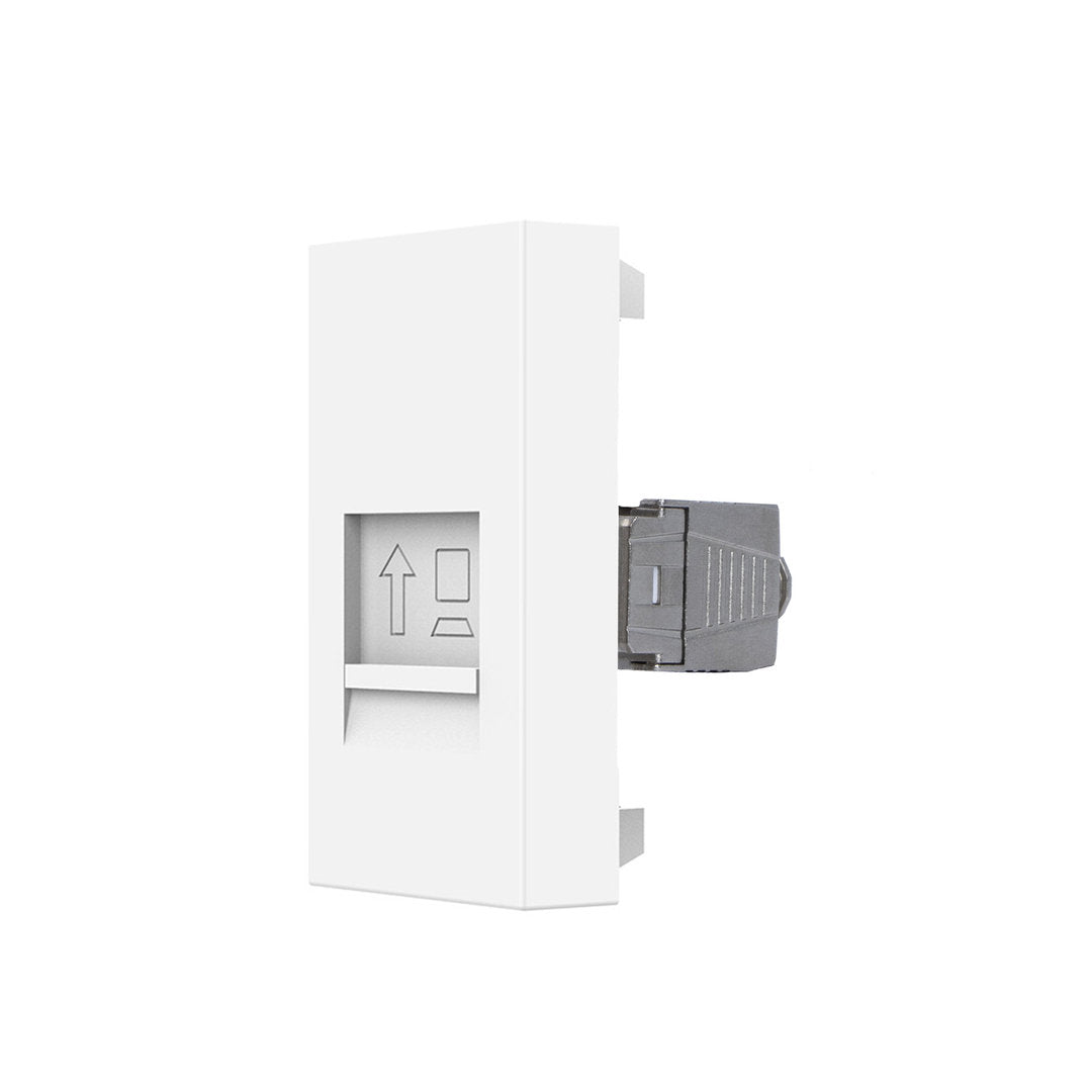 Livolo weißes, halbes CAT8 RJ45 LAN-Modul