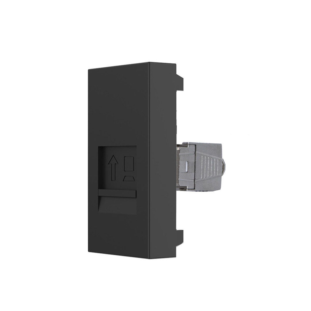 Livolo halbes LAN-Modul CAT8 zum Verdrahten in Schwarz