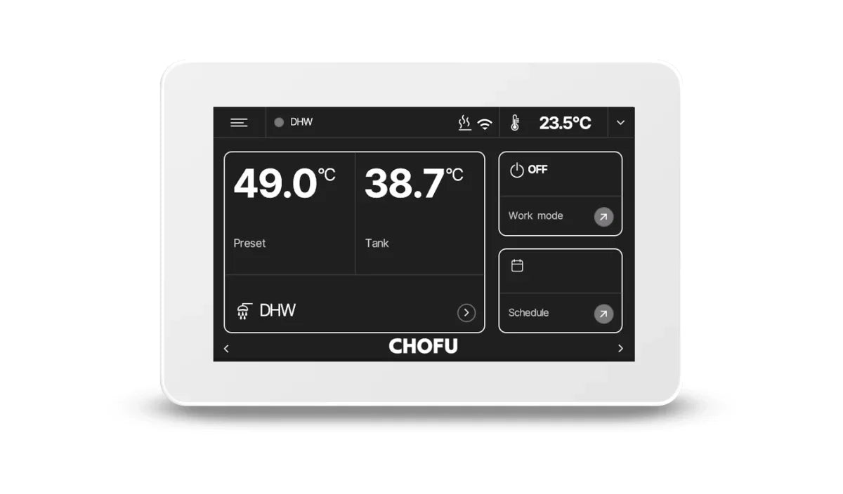 4kW CHOFU Wärmepumpen Set mit 300l Wärmepumpenspeicher