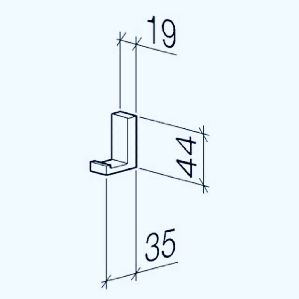 Dornbracht "Mem" Haken (platin)