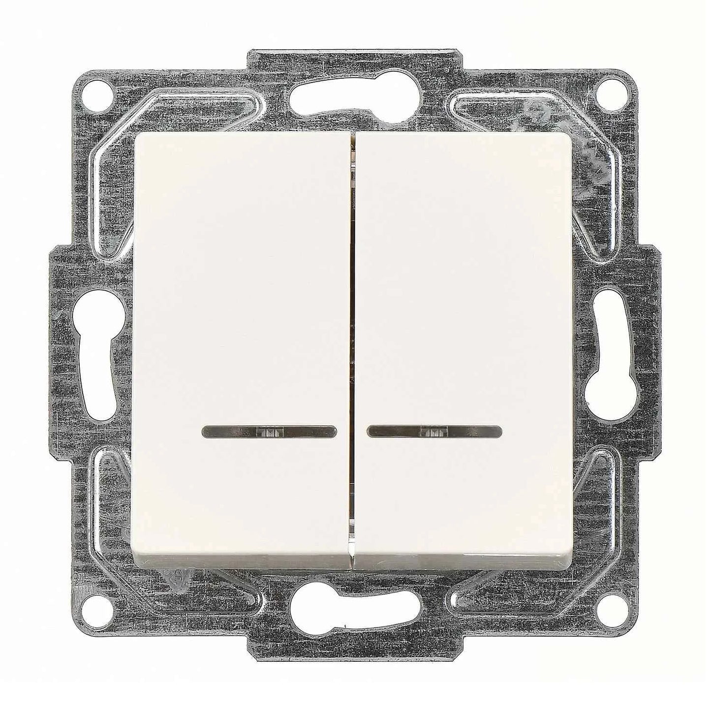Schuko Steckdose & Schalter Serie Moderna weiss