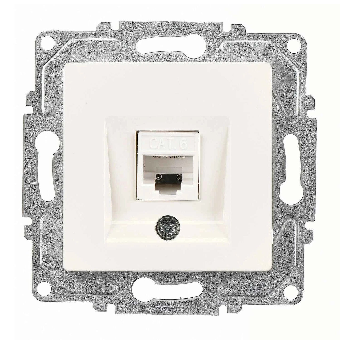 Schuko Steckdose & Schalter Serie Moderna weiss