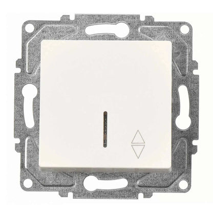 Schuko Steckdose & Schalter Serie Moderna weiss