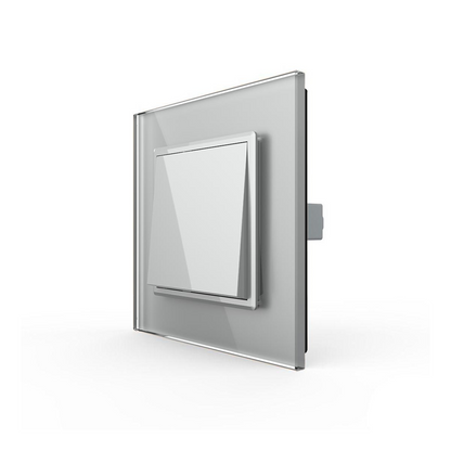 Livolo einfaches Taster-Modul mit Glasblende in Grau