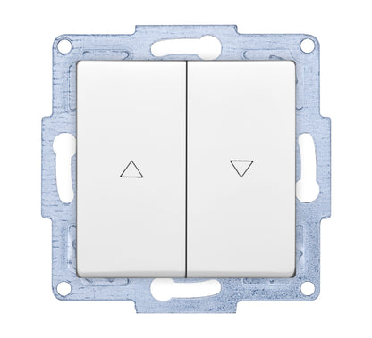 Schuko Steckdose & Schalter Serie Moderna weiss