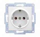 Schuko Steckdose & Schalter Serie Moderna weiss