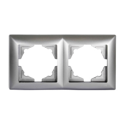 VISAGE Silber UP Schalterprogramme, Steckklemmen-System Schuko Steckdosen, Schalter, usie, Dimmer