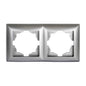 VISAGE Silber UP Schalterprogramme, Steckklemmen-System Schuko Steckdosen, Schalter, usie, Dimmer