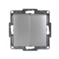 VISAGE Silber UP Schalterprogramme, Steckklemmen-System Schuko Steckdosen, Schalter, usie, Dimmer