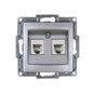 VISAGE Silber UP Schalterprogramme, Steckklemmen-System Schuko Steckdosen, Schalter, usie, Dimmer