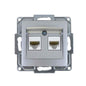 VISAGE Silber UP Schalterprogramme, Steckklemmen-System Schuko Steckdosen, Schalter, usie, Dimmer