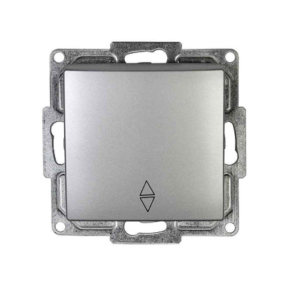 VISAGE Silber UP Schalterprogramme, Steckklemmen-System Schuko Steckdosen, Schalter, usie, Dimmer