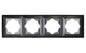 VISAGE Anthrazit-Grau UP Schalterprogramme, Steckklemmen-System Schuko Steckdosen, Schalter, usie, Dimmer