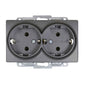 VISAGE Anthrazit-Grau UP Schalterprogramme, Steckklemmen-System Schuko Steckdosen, Schalter, usie, Dimmer