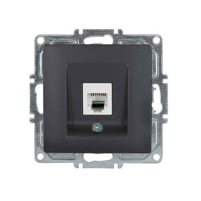VISAGE Anthrazit-Grau UP Schalterprogramme, Steckklemmen-System Schuko Steckdosen, Schalter, usie, Dimmer