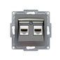 VISAGE Anthrazit-Grau UP Schalterprogramme, Steckklemmen-System Schuko Steckdosen, Schalter, usie, Dimmer