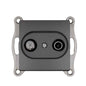 VISAGE Anthrazit-Grau UP Schalterprogramme, Steckklemmen-System Schuko Steckdosen, Schalter, usie, Dimmer