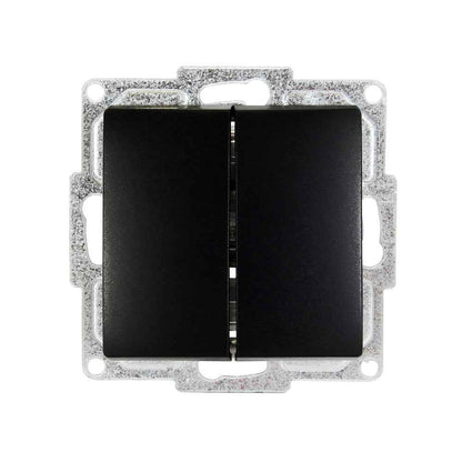 VISAGE Schwarz UP Schalterprogramme, Schuko Steckdosen, Schalter, Taster, Jalousie, Dimmer,