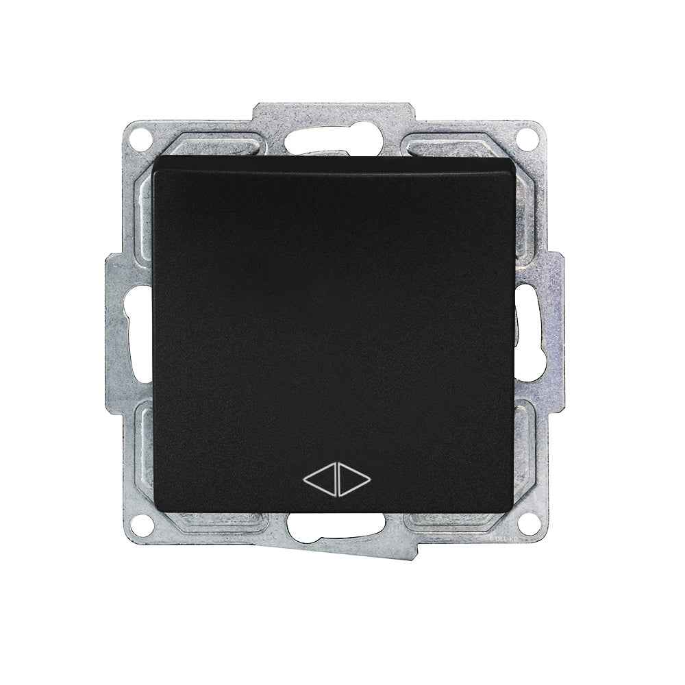 VISAGE Schwarz UP Schalterprogramme, Schuko Steckdosen, Schalter, Taster, Jalousie, Dimmer,