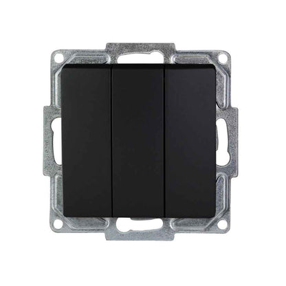 VISAGE Schwarz UP Schalterprogramme, Schuko Steckdosen, Schalter, Taster, Jalousie, Dimmer,