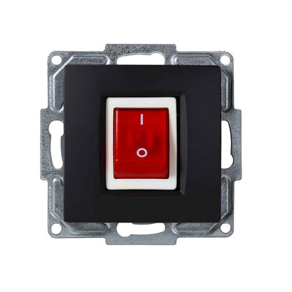 VISAGE Schwarz UP Schalterprogramme, Schuko Steckdosen, Schalter, Taster, Jalousie, Dimmer,