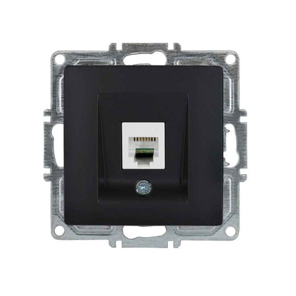 VISAGE Schwarz UP Schalterprogramme, Schuko Steckdosen, Schalter, Taster, Jalousie, Dimmer,