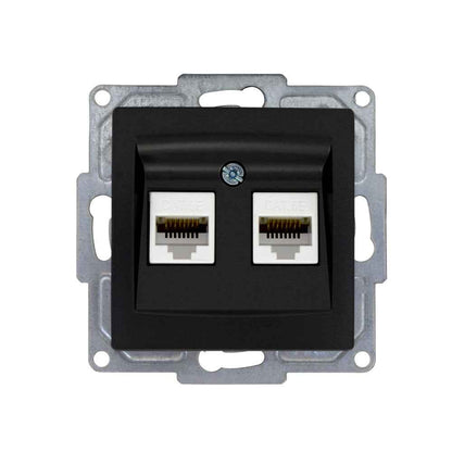 VISAGE Schwarz UP Schalterprogramme, Schuko Steckdosen, Schalter, Taster, Jalousie, Dimmer,