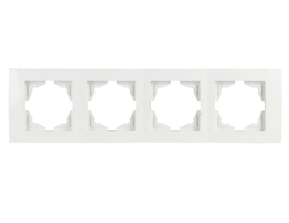 Schuko Steckdose & Schalter Serie Moderna weiss