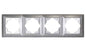 VISAGE Silber UP Schalterprogramme, Steckklemmen-System Schuko Steckdosen, Schalter, usie, Dimmer