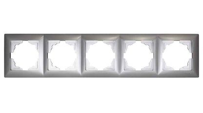 VISAGE Silber UP Schalterprogramme, Steckklemmen-System Schuko Steckdosen, Schalter, usie, Dimmer