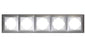 VISAGE Silber UP Schalterprogramme, Steckklemmen-System Schuko Steckdosen, Schalter, usie, Dimmer