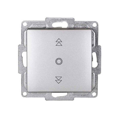VISAGE Silber UP Schalterprogramme, Steckklemmen-System Schuko Steckdosen, Schalter, usie, Dimmer