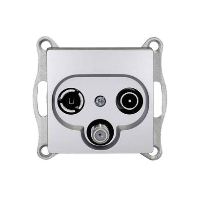 VISAGE Silber UP Schalterprogramme, Steckklemmen-System Schuko Steckdosen, Schalter, usie, Dimmer