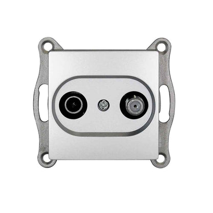 VISAGE Silber UP Schalterprogramme, Steckklemmen-System Schuko Steckdosen, Schalter, usie, Dimmer