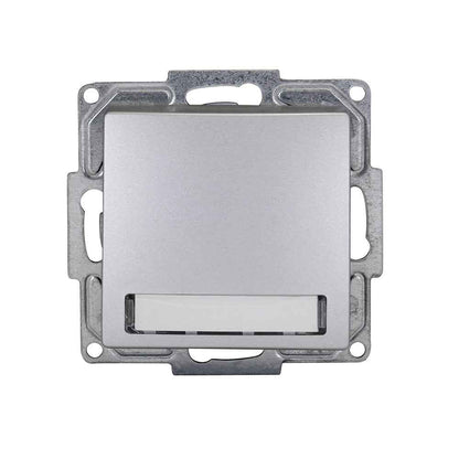 VISAGE Silber UP Schalterprogramme, Steckklemmen-System Schuko Steckdosen, Schalter, usie, Dimmer