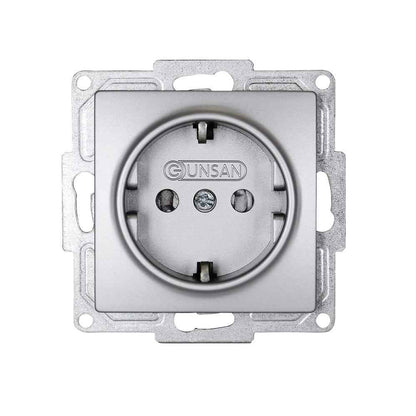 VISAGE Silber UP Schalterprogramme, Steckklemmen-System Schuko Steckdosen, Schalter, usie, Dimmer