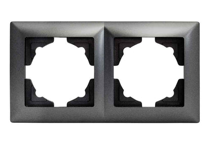 VISAGE Anthrazit-Grau UP Schalterprogramme, Steckklemmen-System Schuko Steckdosen, Schalter, usie, Dimmer