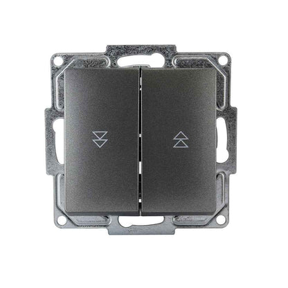 VISAGE Anthrazit-Grau UP Schalterprogramme, Steckklemmen-System Schuko Steckdosen, Schalter, usie, Dimmer