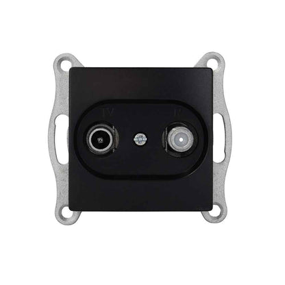 VISAGE Schwarz UP Schalterprogramme, Schuko Steckdosen, Schalter, Taster, Jalousie, Dimmer,