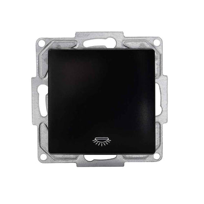VISAGE Schwarz UP Schalterprogramme, Schuko Steckdosen, Schalter, Taster, Jalousie, Dimmer,