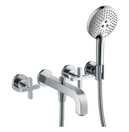 Hansgrohe "Axor Citterio" 3-Loch-Wannenarmatur mit Handbrause (chrom)