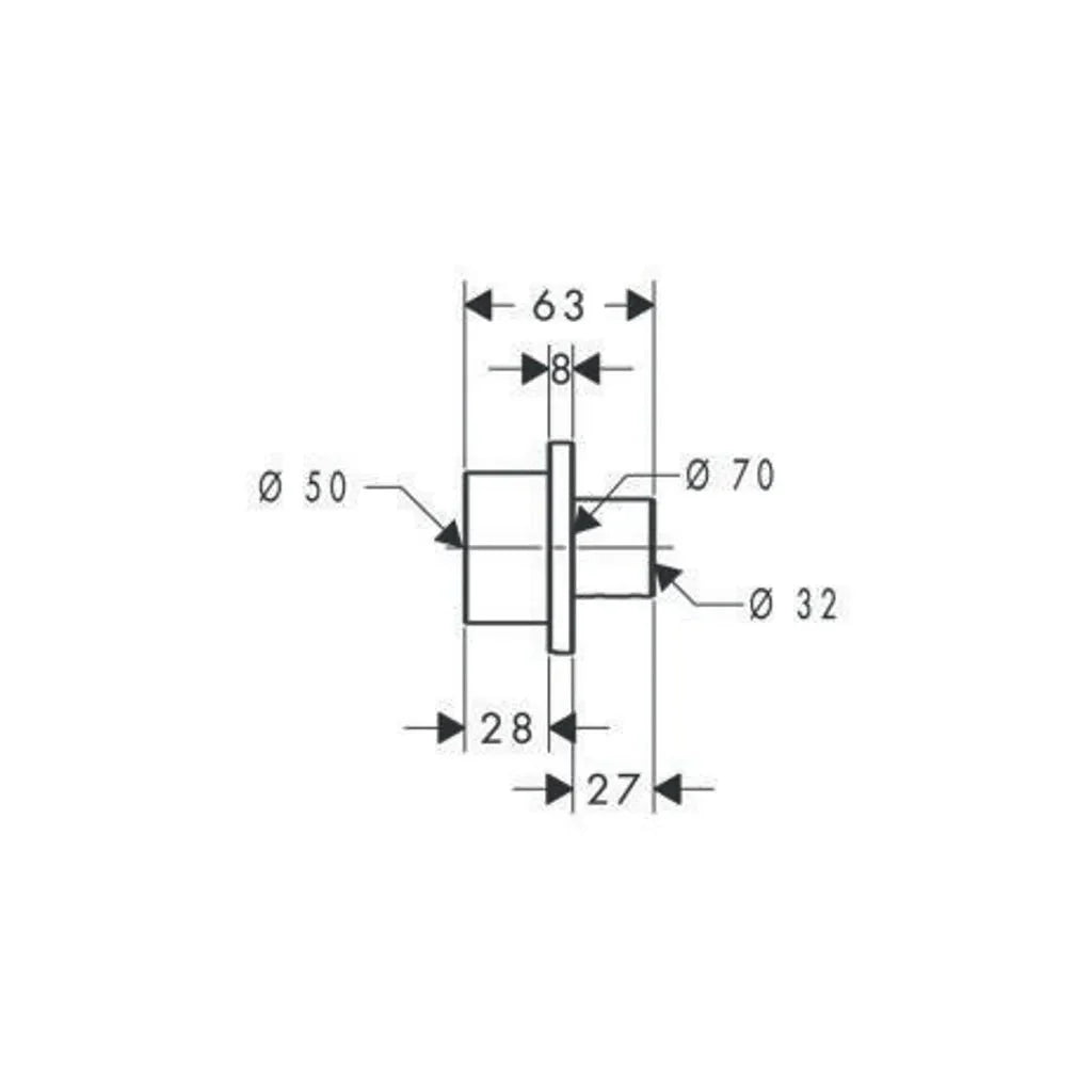 Hansgrohe "Axor Urquiola" Verlängerung für Waschtischmischer (Unterputz) HEIMWERKA