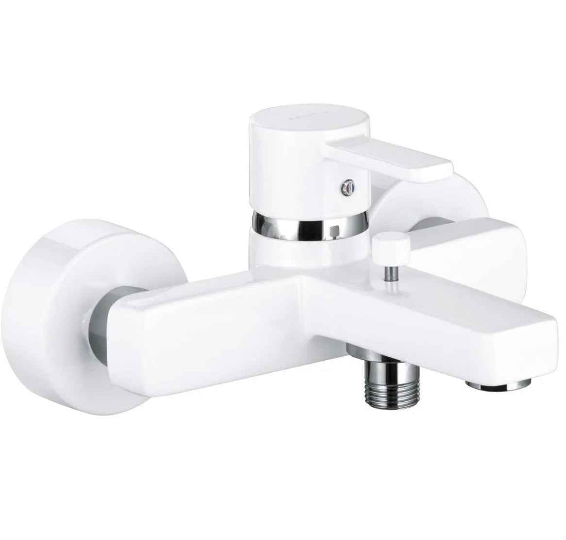 KLUDI "ZENTA" Wannenfüll- & Brausearmatur (weiß/chrom)