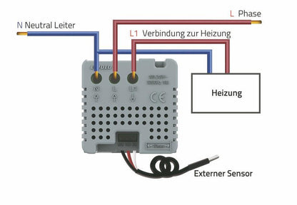 Livolo Thermostat für Fußbodenheizung – digital & weiß