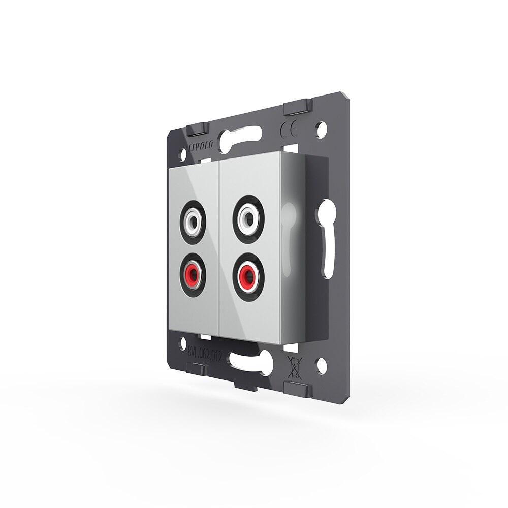 Livolo zweifaches, graues Audio-Modul