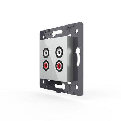 Livolo zweifaches, graues Audio-Modul